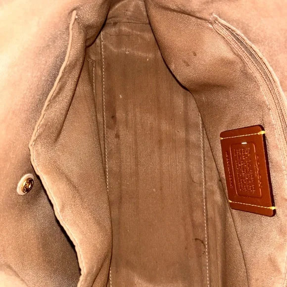 Coach Beige Signature Shoulder Bag - Picture 6 of 6